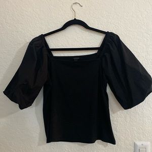 Ann Taylor medium puff quarter sleeve blouse